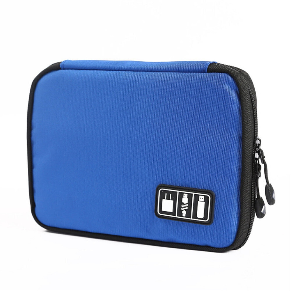 Electronic Device Storage Case In Blue